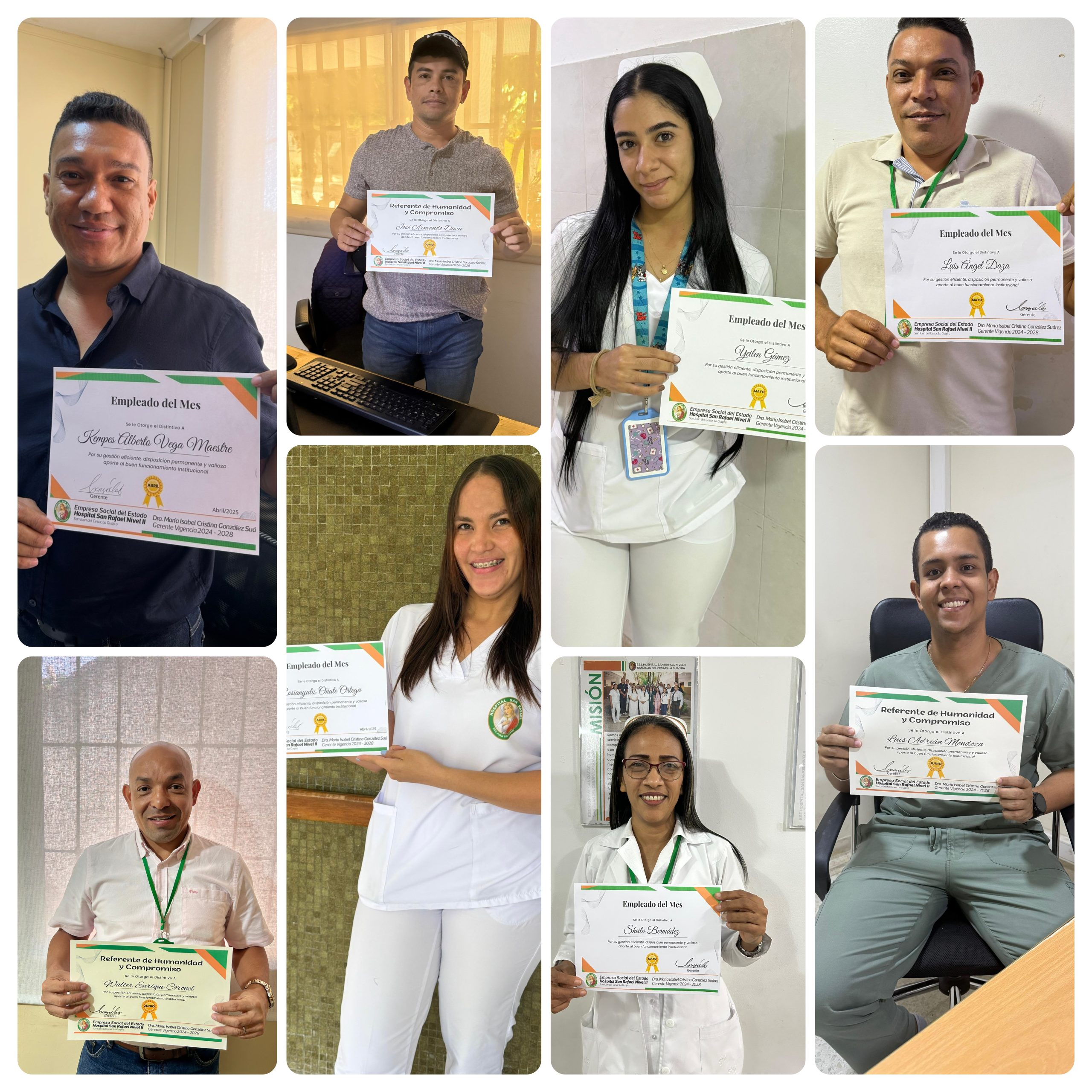 DISTINGUE A SUS EMPLEADOS DEL MES DEL SEGUNDO TRIMESTRE